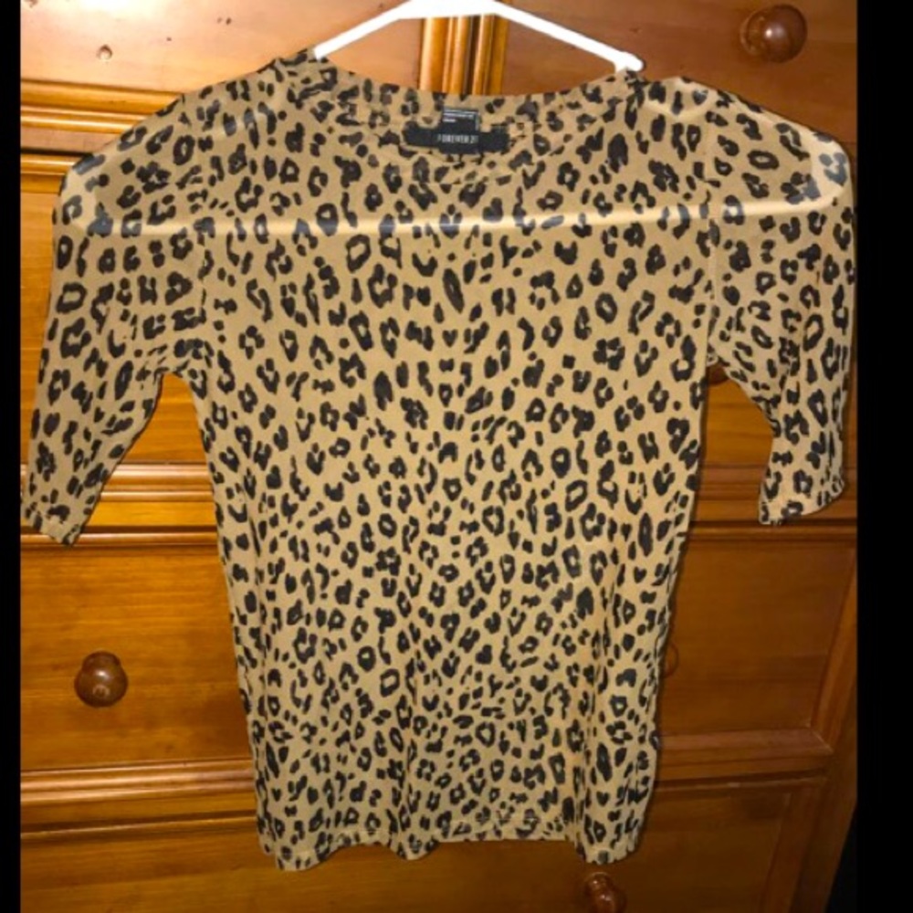 Forget 21 cheetah crop top